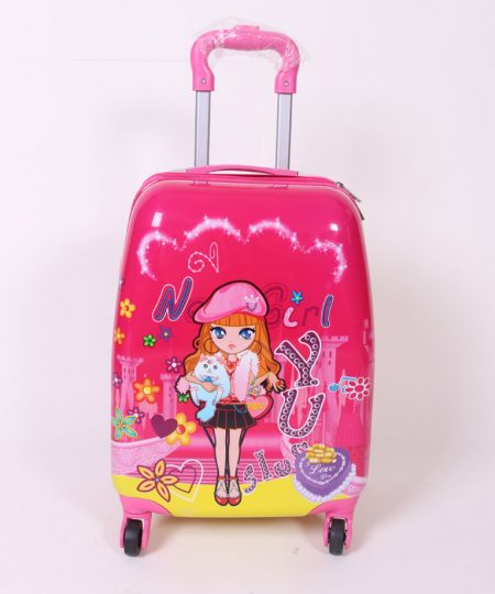 چمدان مسافرتی کودک مدل دخترانه سایز متوسط