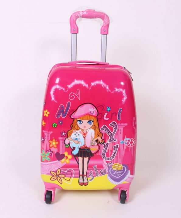 چمدان مسافرتی کودک مدل دخترانه سایز متوسط