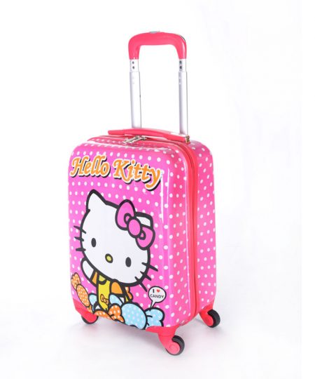 چمدان دخترانه طرح کیتی - Kitty سایز متوسط